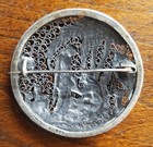 Vintage Bezalel Filigree Sterling Silver Brooch  Palestine St925  Eliezer Rivka