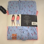 Nautica Women s 3 Piece Pajama Set Pink blue multi Colored Size Medium