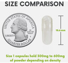 Size 1 Clear Empty Gelatin Pill Capsules Kosher Gel Caps Gluten-free Separated