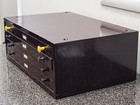 Vintage B b Metal 4 Drawer Crystal Cabinet Out Of A Watchmaker s Estate 