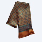 Men s 100 Pure Silk Scarf Neckerchief Long Double Layer Cravat  Business Casual