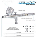 G233 Pro Set Master Gravity Airbrush Kit 3 Fluid Tips  Hobby Auto Paint Nail Art