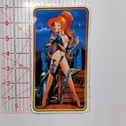 Lost Surfboards Sexy Redhead Girl Sticker Vtg 1990 s Surfing Skate Streetwear