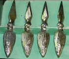 Set Of 8 Beautiful Antique Vintage Silver Corn Cobb Holders  Sterling  Plated 