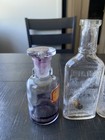 Vtg Apothecary Glass Drip Bottle Pharmacy Medical Laboratory And Lot Terre Haute