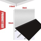 6061 Aluminum Sheet Plate  8  X 16  X 1 4  Thickness Heavy Duty 8x16  Gray 