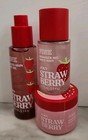 Victoria s Secret Pink Juicy Strawberry 3 Pcs Gift Set Travel Size Brand New