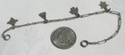 Vintage Native American Themed Silver Tone Metal Charm Bracelet Tepee Turtle