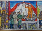 Ukrainian Soviet Cubism Painting Gagarin Space Astronaut Rocket Vostok Aviator