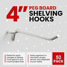 50 Pack Peg Board Pegboard Shelving Hooks 4  Length Wholesale Lot