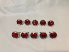 Red Bicycle Reflectors Jewels Ten Schwinn Harley J c Higgins  Super Reflectors