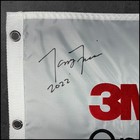 Tony Finau  2022  Autographed 3m Open Golf Pin Flag Jsa Coa