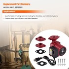 Talspity Ups26-99fc  52722512 Water Circulator Pump  115v 1 6hp Boiler Red