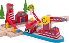 Bigjigs Rail  Fire And Sea Rescue  Wooden Toys  Bigjigs Train Accessories  Rescu