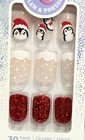 Kiss Impress Press-on Manicure Nails Short Squoval Rare Holiday 95493 Santa Cleo