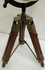 Globe World Tripod Map Stand Nautical Wooden Table Antique Decor Vintage Atlas