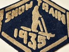 Original 1935 Snow Train B   M Railroad 6 5    Felt Patch Skiing Depression Ski
