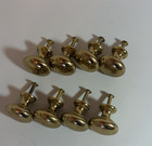 Lot Of 8 Brass Metal Bail Drawer Pulls  Vintage Antique Style