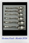 Vintage   Rare Hamilton Spoons  set Of 6   1904   50  Shipping Cost 