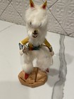 Vintage Navajo Wolf Kachina Doll Signed Artist King Handmade 1980s-1990s 9in
