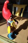 Heissner Musician Tuba Playing Garden Gnome Terra Cotta Vintage Germany