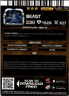 2020 Marvel Contest Of Champions  4 Beast Card Dave   Buster s Series 2 Insert