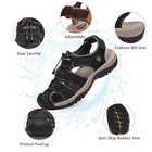 Mens Leather Sandals Casual Slippers Beach Outdoor Summer Hiking Shoes Plus Size