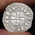 Prince Bohemond Iii Silver Coin Antioch Denier 1163ad Crusader States Crusades