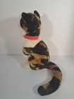2015 Fao Schwarz 11  Calico Cat Plush Stuffed Animal Toy W  Collar
