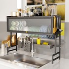 Kitchen Over The Sink Storage Cabinet Dish Drying Rack Organizer 29 53-41 34 In