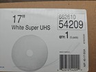 Norton 17  White Super Gloss Uhs Buffing polishing Pads 54209 662610  box Of 5 