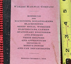 1924 Wabash Railway Schedule For Machinist Boilermaker Blacksmith Railway Motive