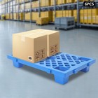 100kg 220 46lbs 6 Pcs Interlocking Storage Plastic Pallets Rectangular Pallets