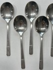 Oneida Prestige Plate Grenoble Silverplate 1938  Lot Of 6 Cream Soup Spoons