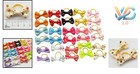 New 30pcs Dog Pet Hair Bows With Rubber Dot Grosgrain Ribbon Mix Colors