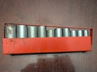 Snap-on Tools 10 Pc 3 8  Drive 6 And 12-point Sae Deep Socket Set 7 8 - 3 8  Usa
