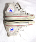 Vintage 1990s Converse Chuck Taylor All Star Hi Top White Made Usa Mens Size 5