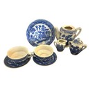 Vintage Blue Willow Children s Tea Set Japan 9 Pieces