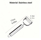 1pc Stainless Steel Vegetable Peeler - Sharp   Durable Kitchen Tool - New