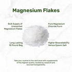 10 Lb Unscented Magnesium Flakes  Pure Magnesium Chloride For Bath Soak Or Foot