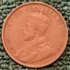 1919 Canada Newfoundland Large Cent Coin  Vf  1c George V  Km 16