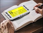 5 Inch Portable Digital Magnifier  black  Handheld Low Vision Read With Ease Aid