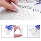 Bulk White Pencil Erasers Large Plastic Rubber Drawing 120 Pack Latex-free