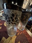 Sterling Silver Overlay Glass  Set Of Three