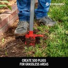 Sod Plugger With Carbon Steel Handle Quick Release Plunger Garden Tool 38 Inch