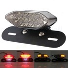 Smoke 16led Motorcycle Atv Turn Signal Brake License Plate Integrated Tail Light