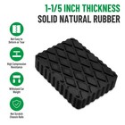 Racewill 4 Pack Solid Rubber Auto Lift Pads  Anti-skid Block 1 Inch
