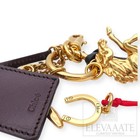 Chloe Kerala Gold Brass Key Charm Ring 25 Keys Horse Design Used