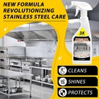 Stainless Steel Cleaner   Polish Spray With Microfiber Towel - Streak-free Sh   