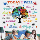 Colorful Inspirational Wall Decals Motivational Quote Today I Will Wall Stickers